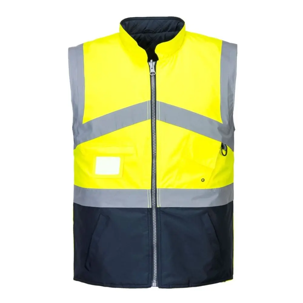 Gilet Hivis Bicolore Reversible Couleur : Jaune/marine Taille L