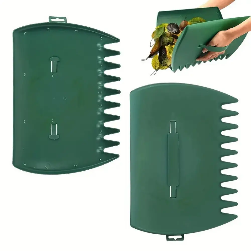 Lot de 2 Ramasse – feuilles pour Jardin et Cour vert MCBOSON