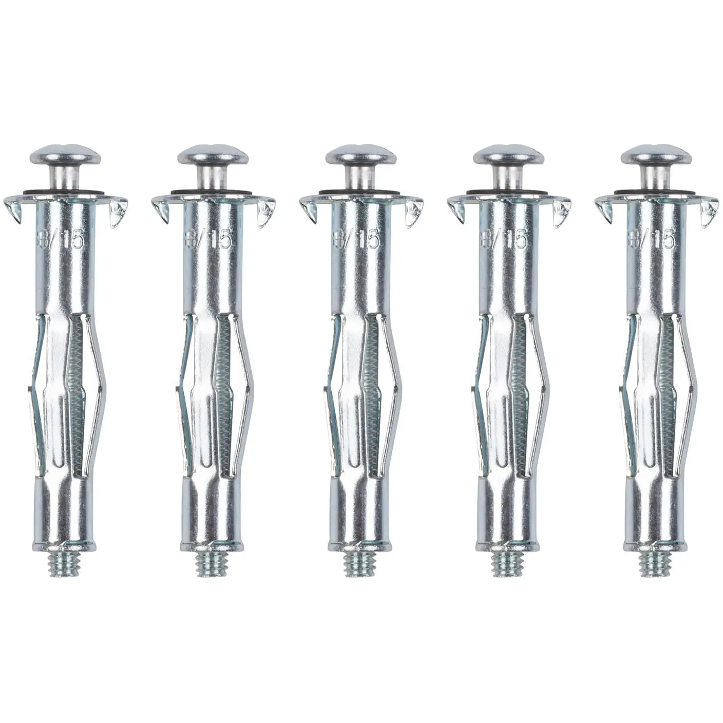 Lot de 5 chevilles en métal à expansion Kreator
