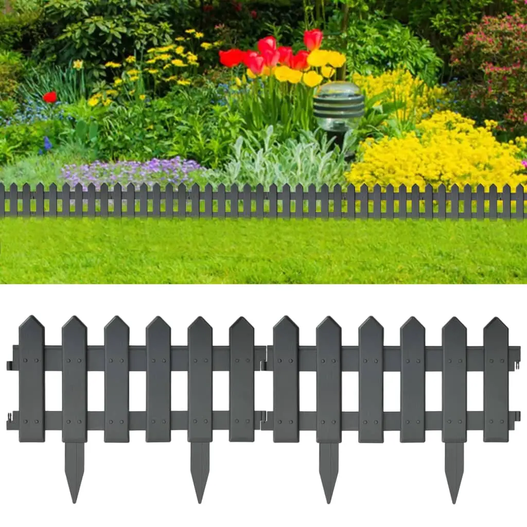 Lot de 5 Bordure autre Udelor Anthracite 10 m X 29 cm – P87209A