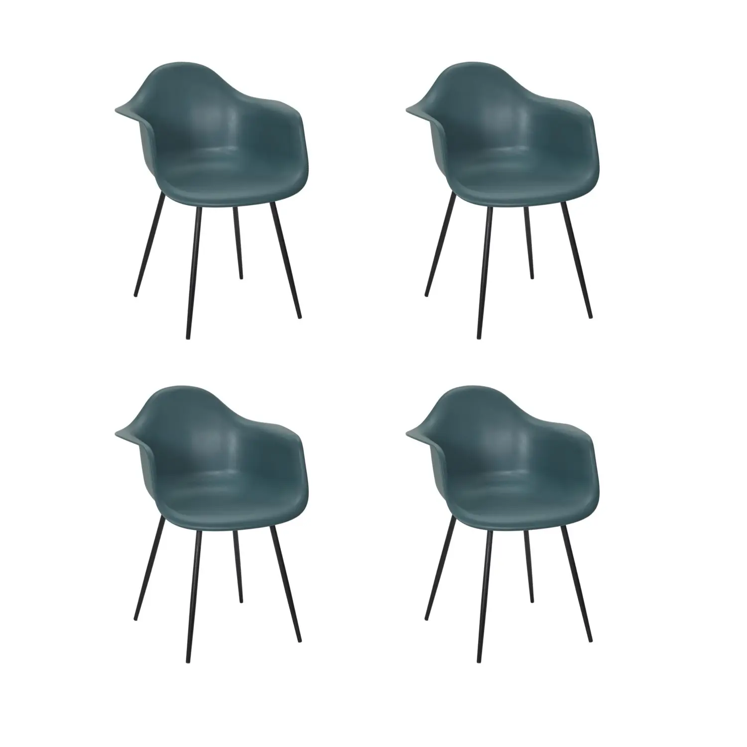 Lot de 4 fauteuils GUSTAV – Toilinux