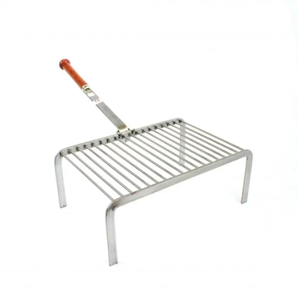Grille barbecue cheminée sur pieds Forge de Rodez 18 barres acier