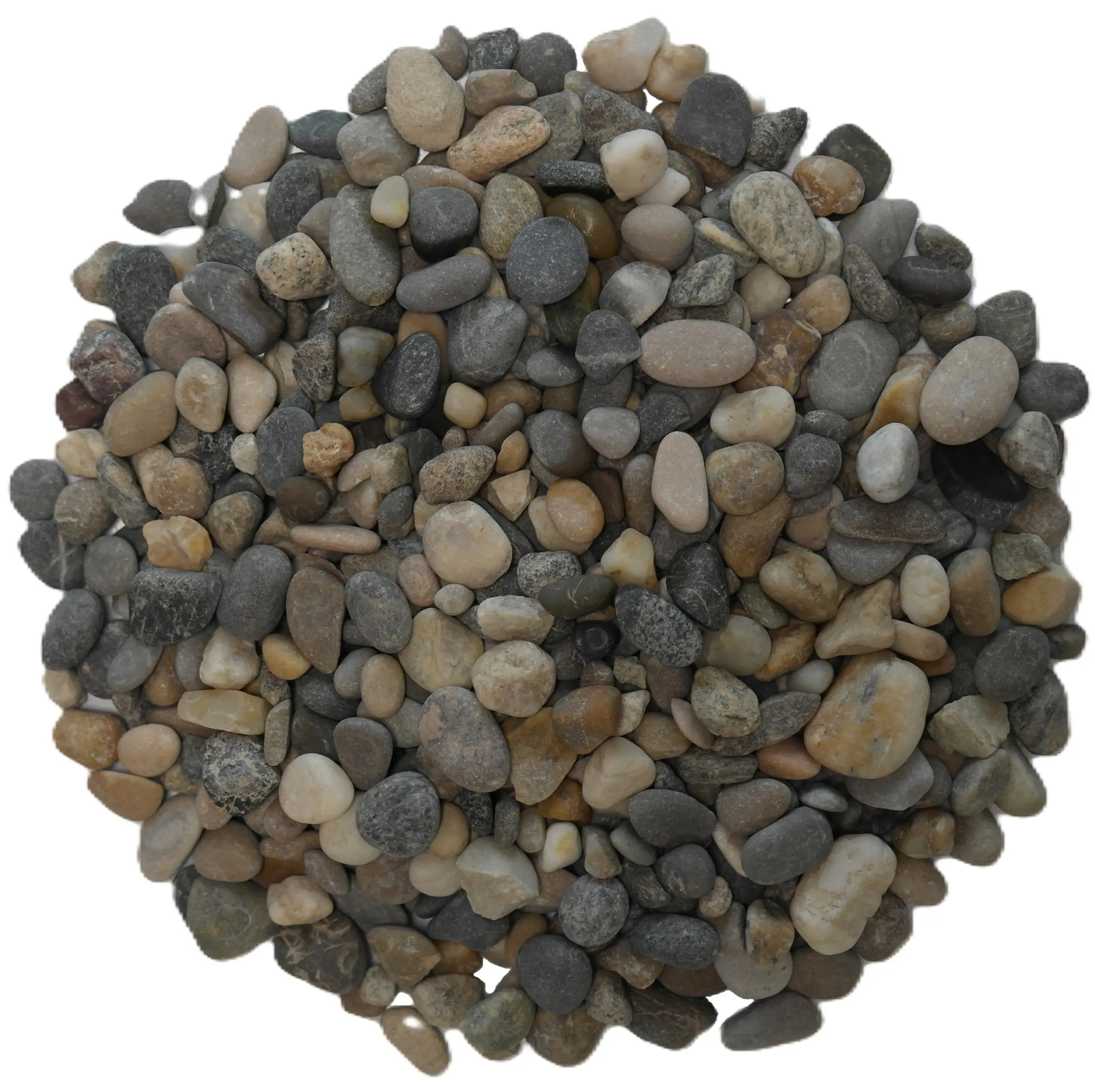 Gravillon roulé mignonette gris mixte 4/6 en big bag d’1T