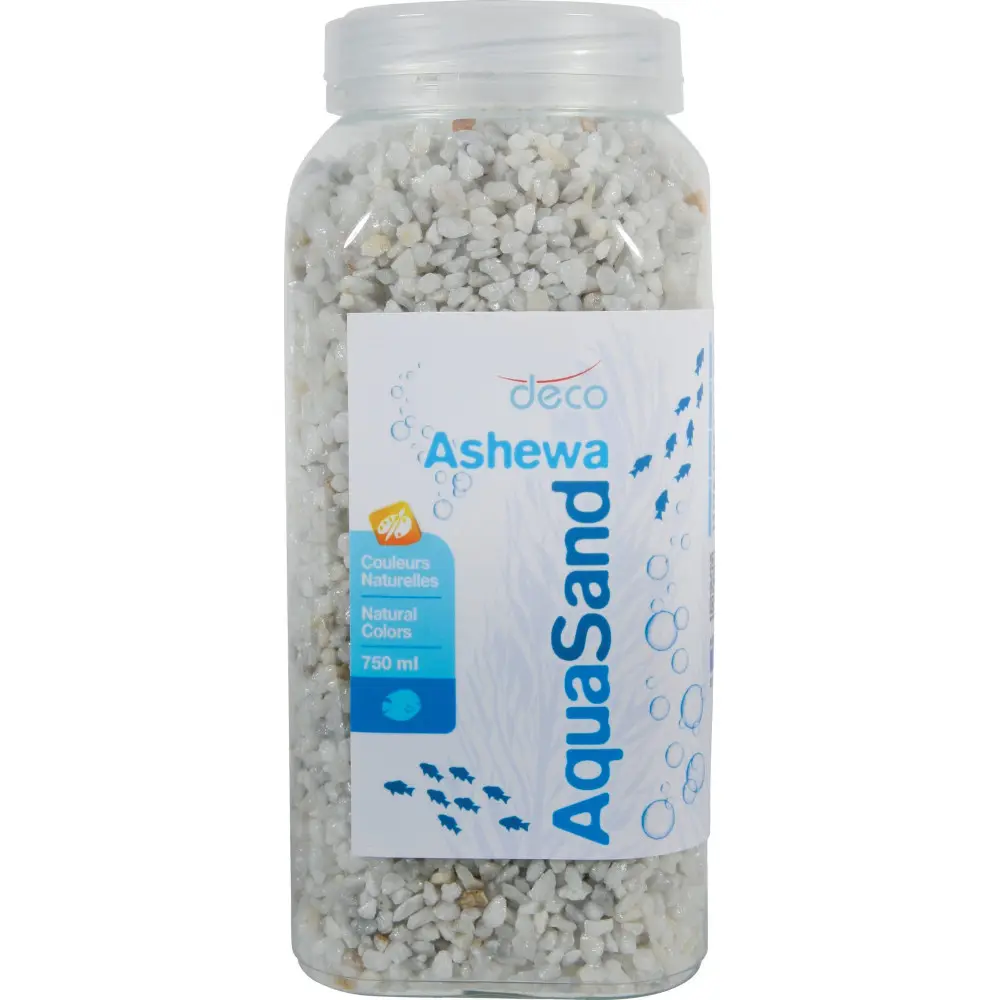 Gravier pour aquariums blanc 750 ml