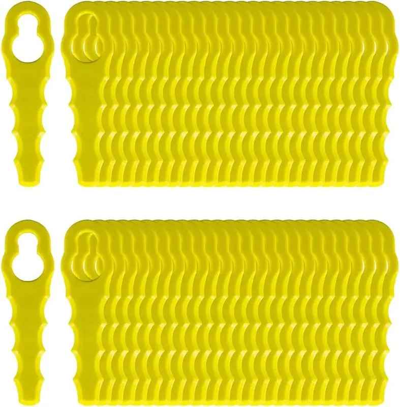 Lot de 20 Lames de Rechange Compatibles pour Ryobi Coupe-Bordure RAC155 RAC157 RAC158, Têtes Double Lames Dentelées-Lytech