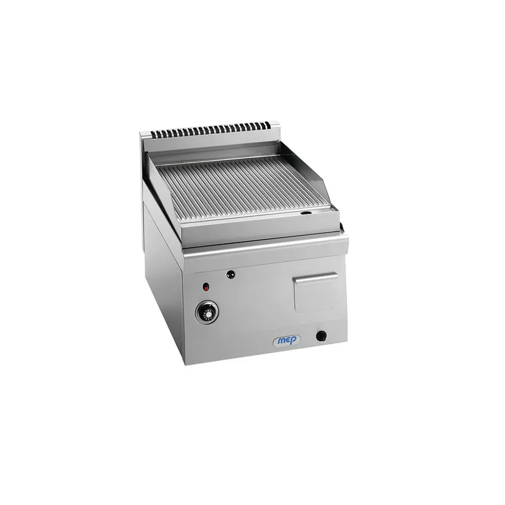 Grills Gaz, acier inoxydable, simples rainurées