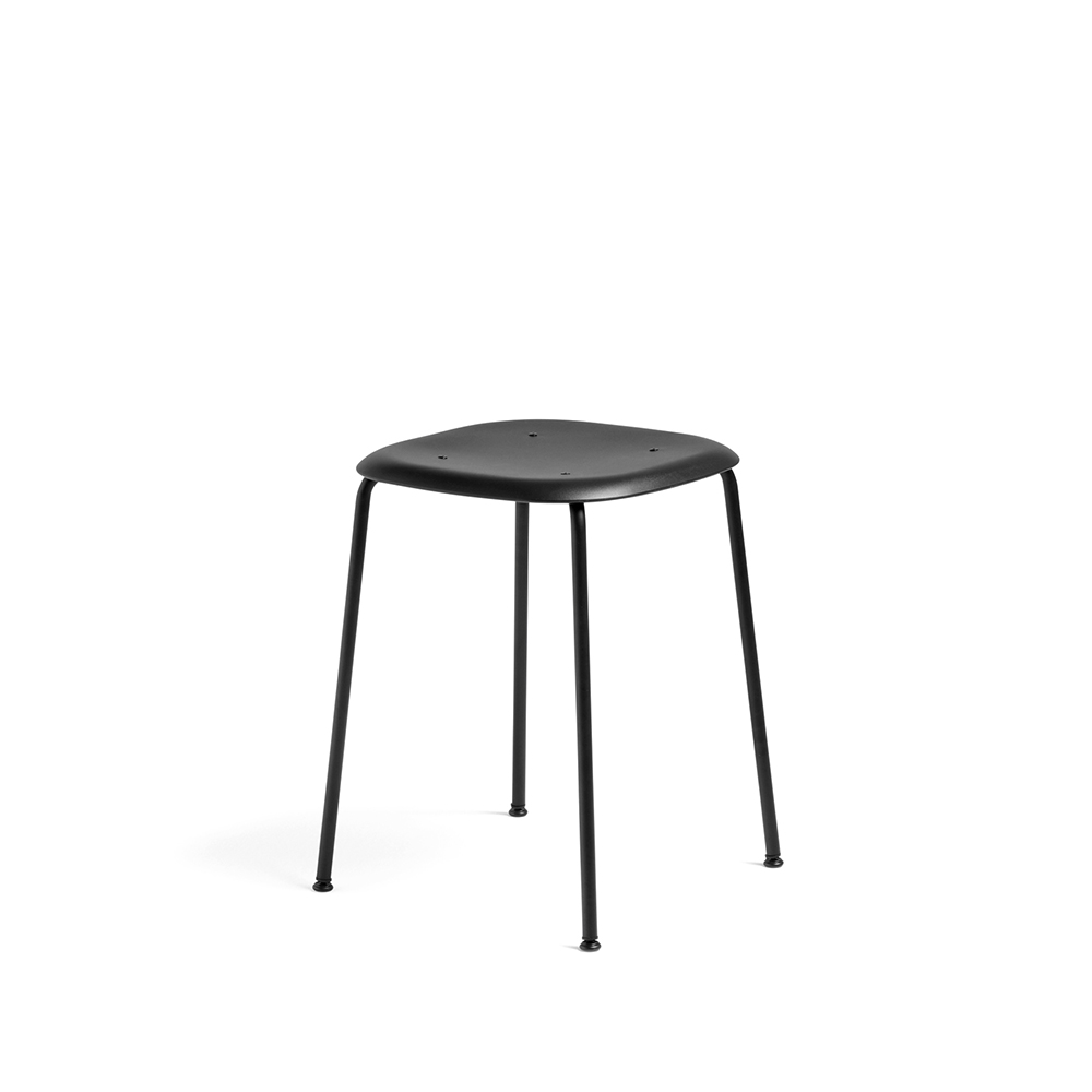 Taburete Soft Edge P70.iy{font-size:18px}black, estructura de acero negra