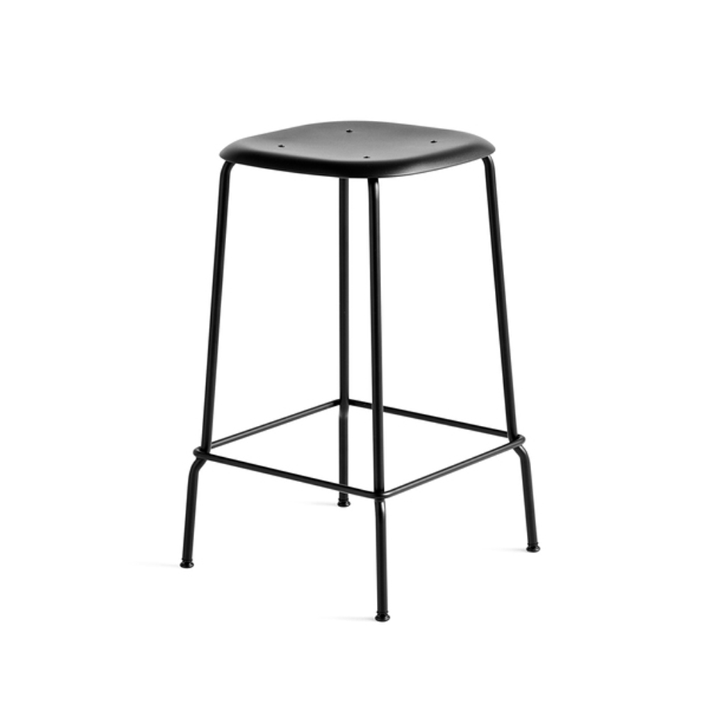 Taburete Soft Edge 85 Low.iy{font-size:18px}Black-estructura de acero negra