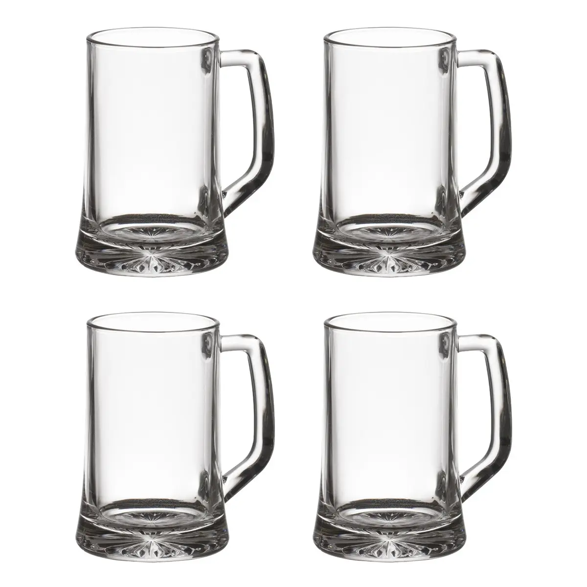 Lot de 4 Verres à Bières «Anse» 32cl Transparent