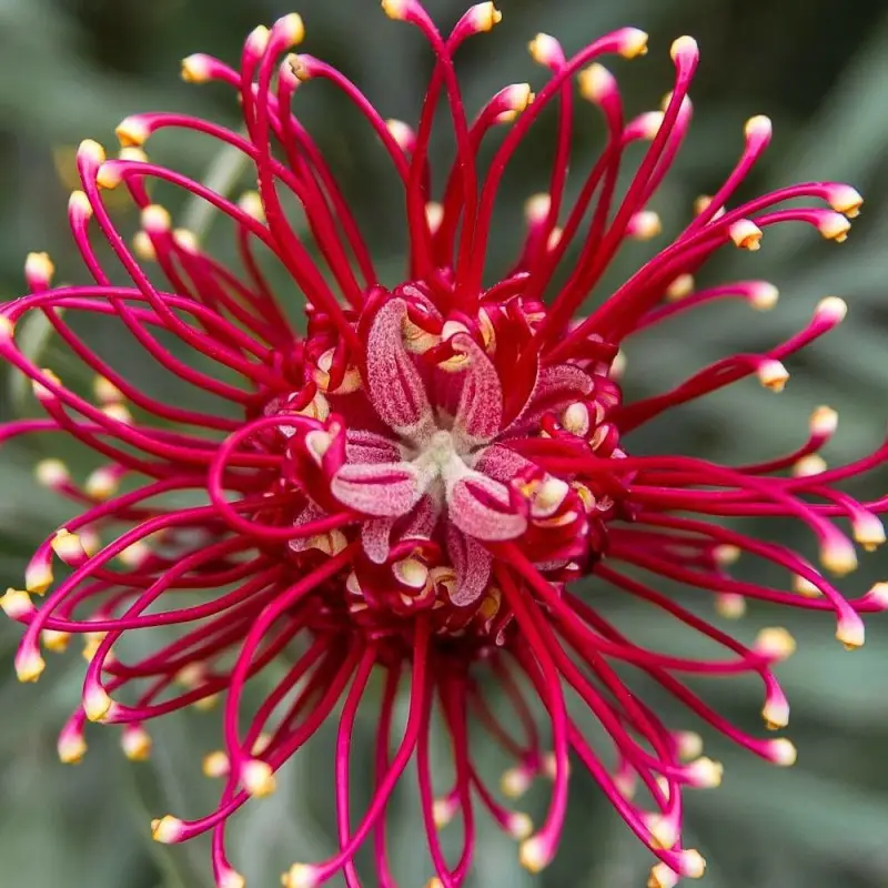 Grévilléa à feuilles de genévrier, Grevillea à fleurs Rose