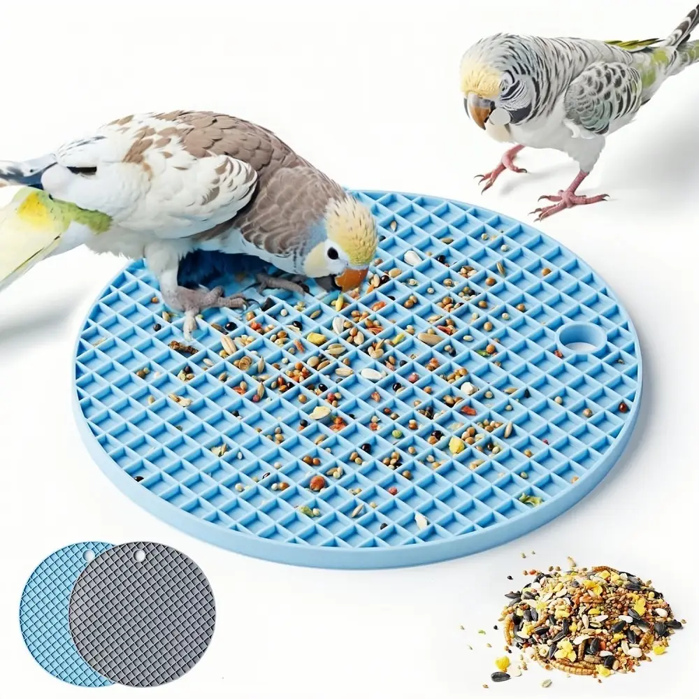 Lot de 2 tapis d’alimentation lente pour oiseaux DtopbuyAge