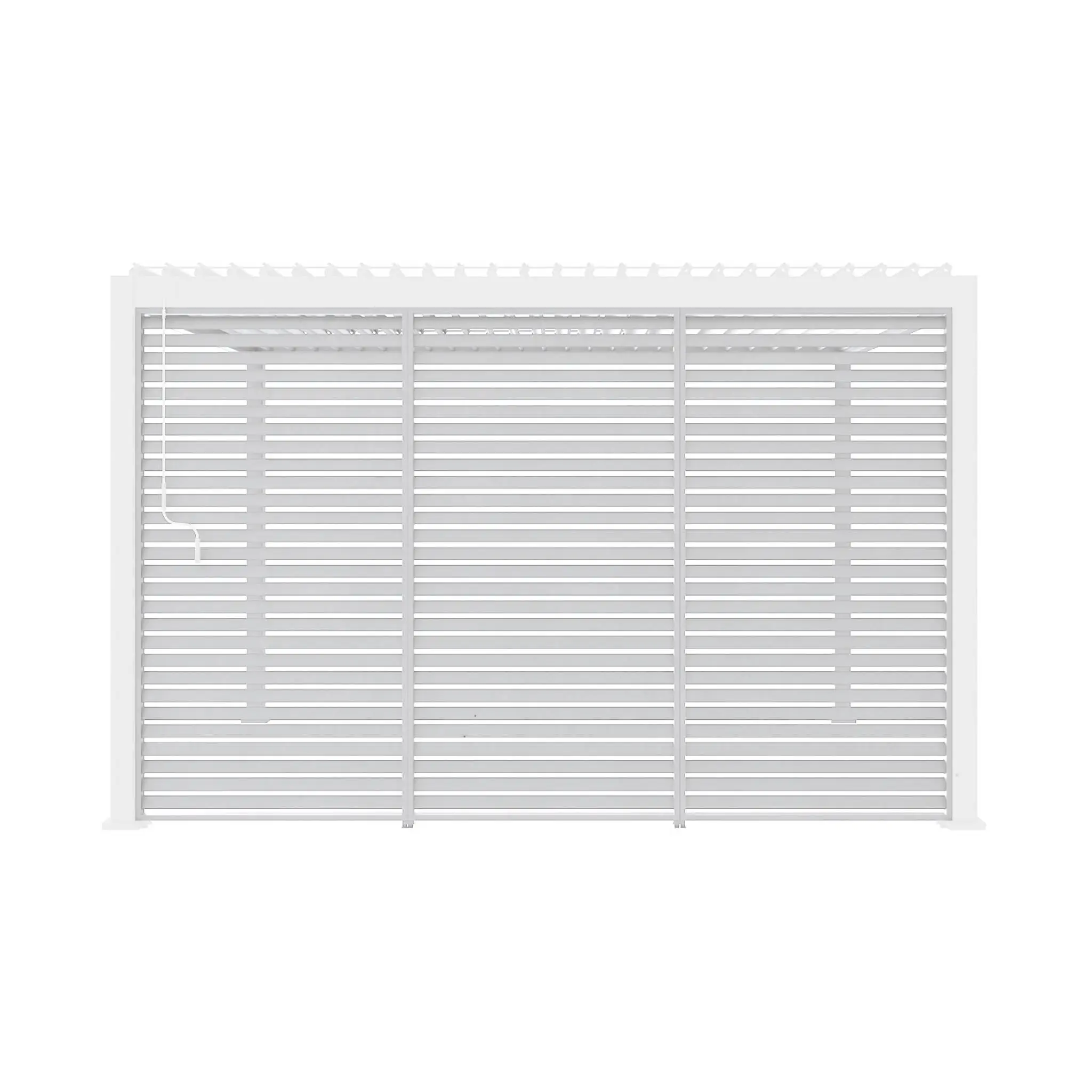 Lot de 3 persiennes anthracite 130cm pour pergola bioclimatiquealuminium4x3m Triomphe | sweeek