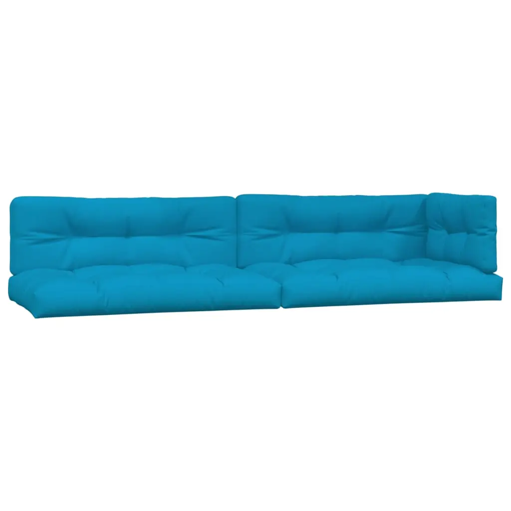 Lot de 5 Coussins d’extérieur – Coussins de palette – Coussins de Siège pour intérieur et extérieur bleu tissu