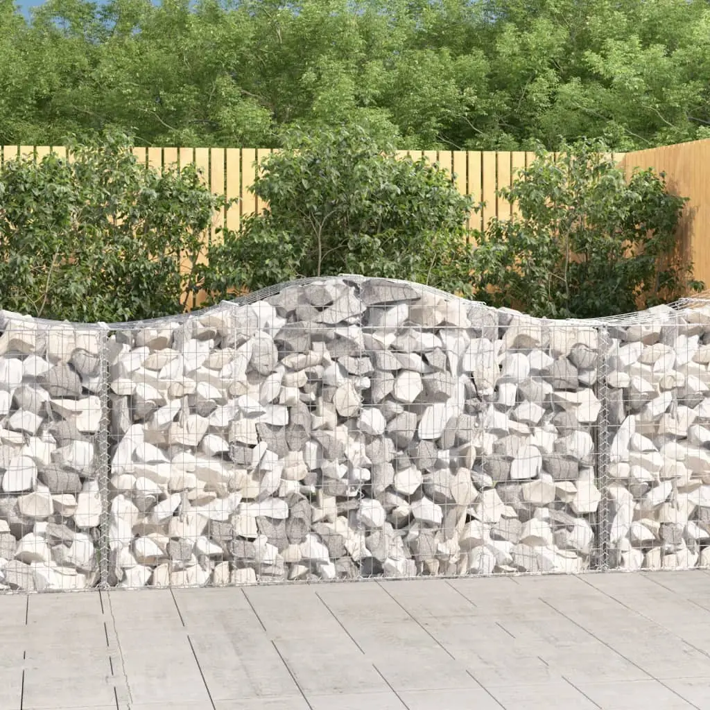 Lot de 30 Paniers Gabion Arqués Acier Galvanisé Mur Jardin 200x50x120cm – ComfortXL Outdoor Living