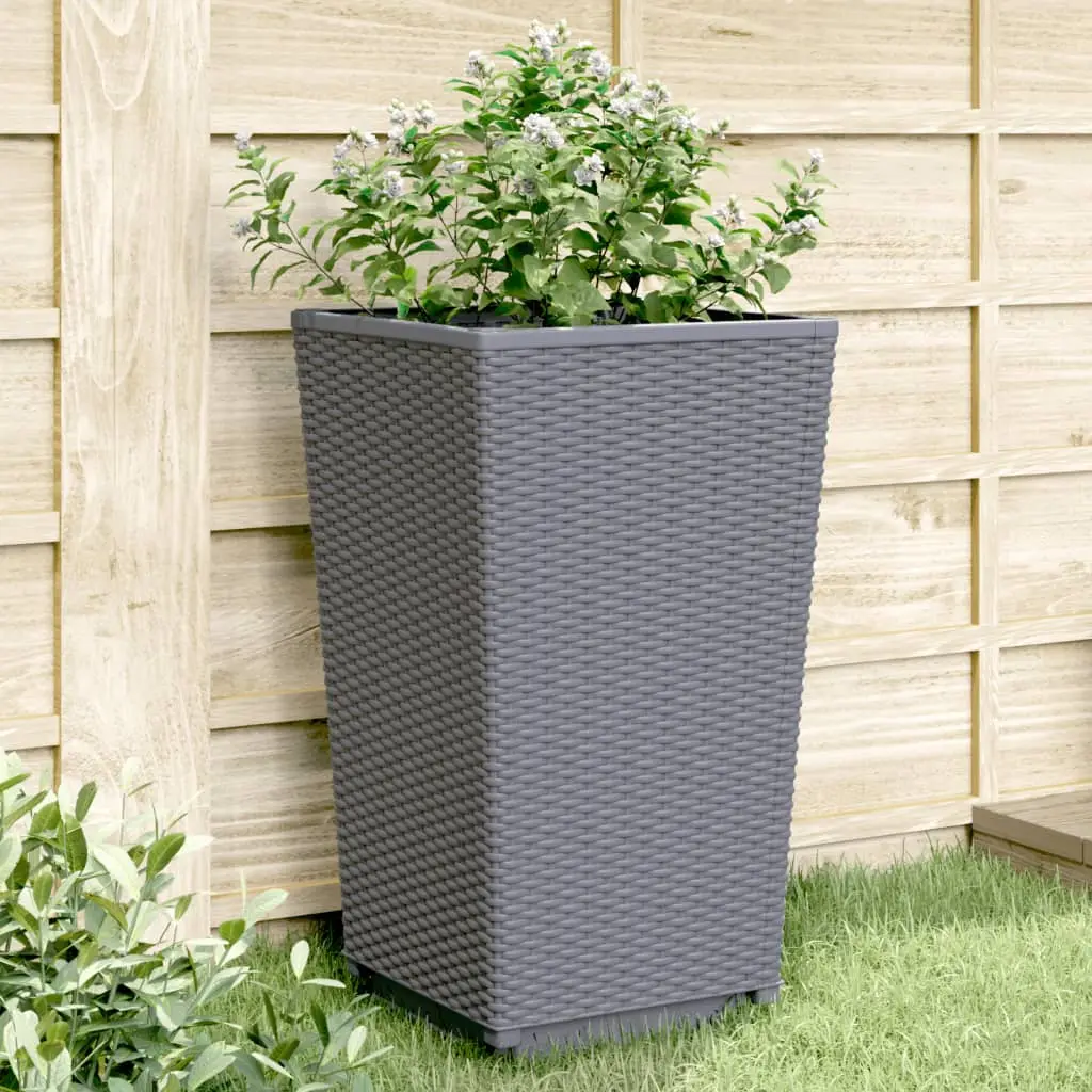 Lot de 2 Jardiniere plastique Arend Bleu 32,5 X 32,5 X 57 cm – P87211B