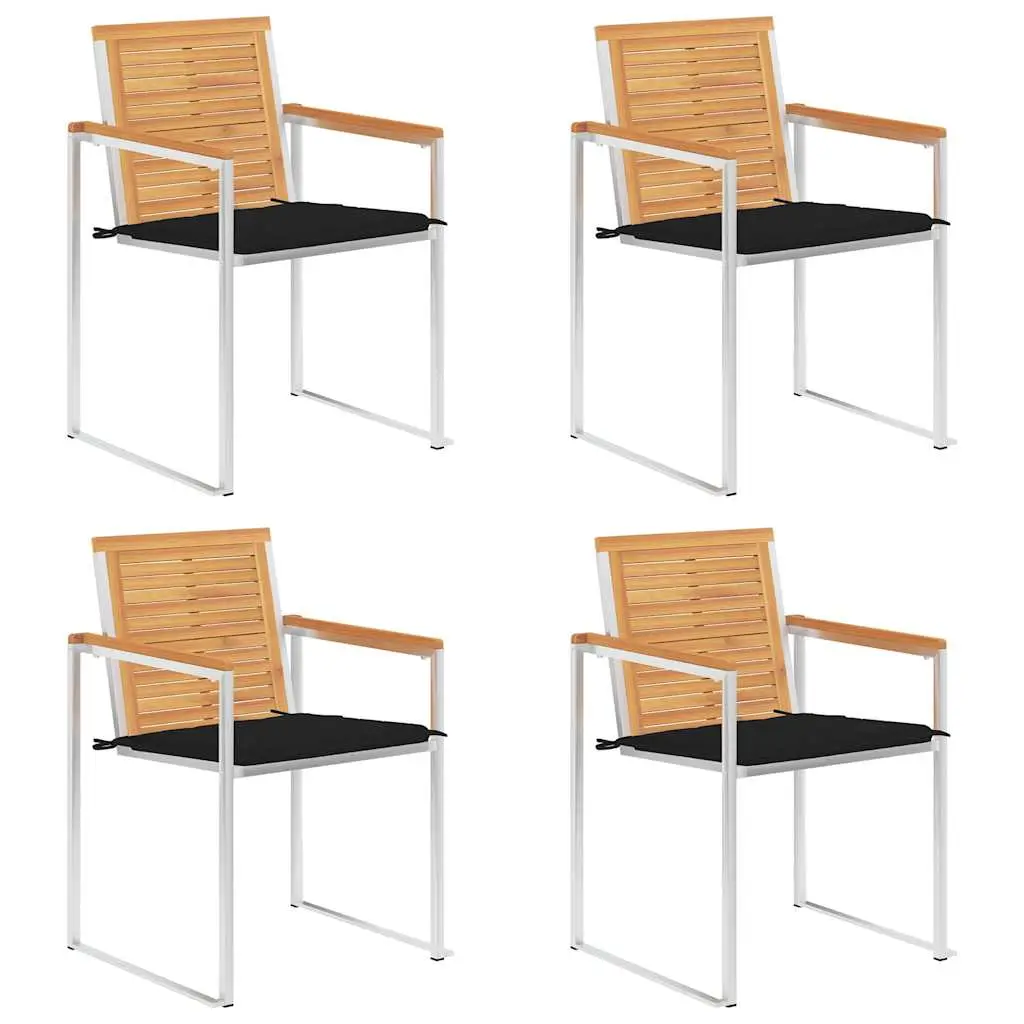 Lot de 4 Chaise bois composite Alessandro-Giovanni Noir 60 X 56 X 85 cm – P87209N
