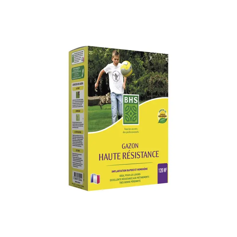 Gazon Haute Resistance+engrais 3kg /nc Bhs