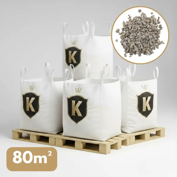 Gravillons calcaire blanc 6/16 mm – Pack 4 Big Bag +/
