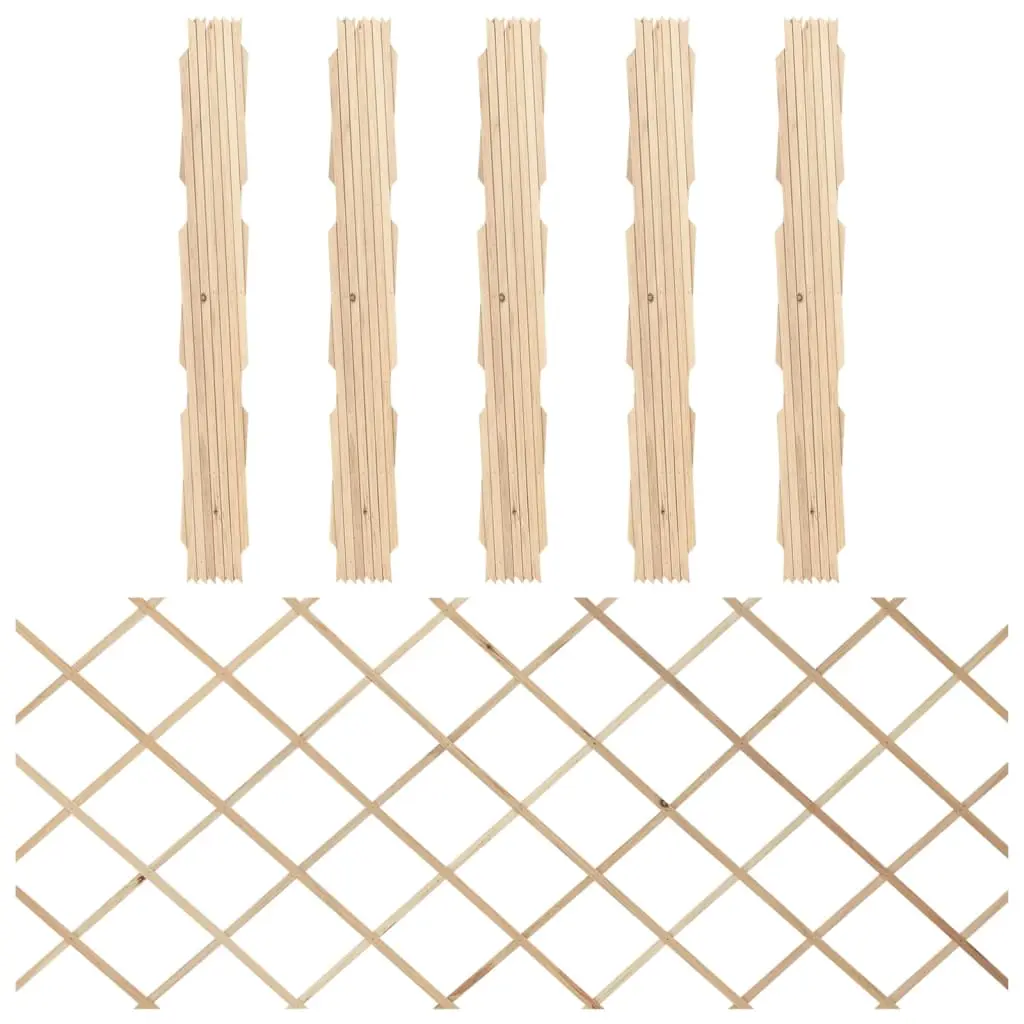 Lot de 5 Clotures – palissades Kendil Brun L. 180 X H. 80 – P87209B