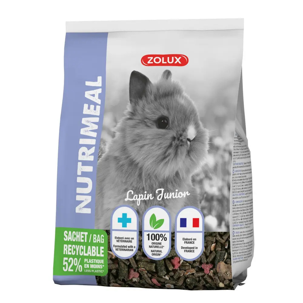 Granulés lapin nain junior (moins de 6mois) nutrimeal