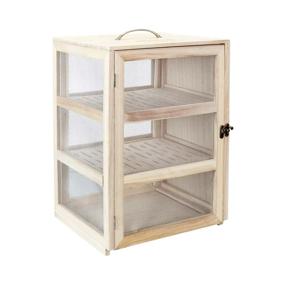 Garde manger en bois Réserves gourmandes 3 niveaux