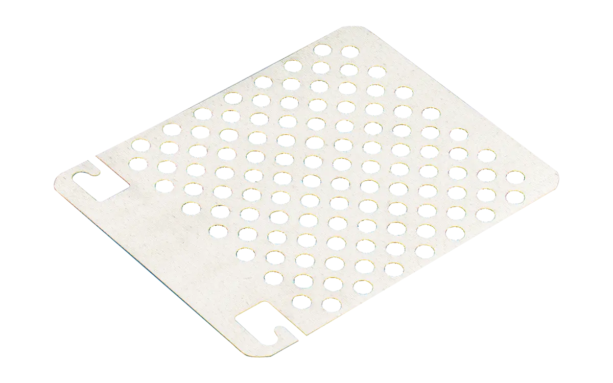 Grille métal 250 mm en acier galvanisé