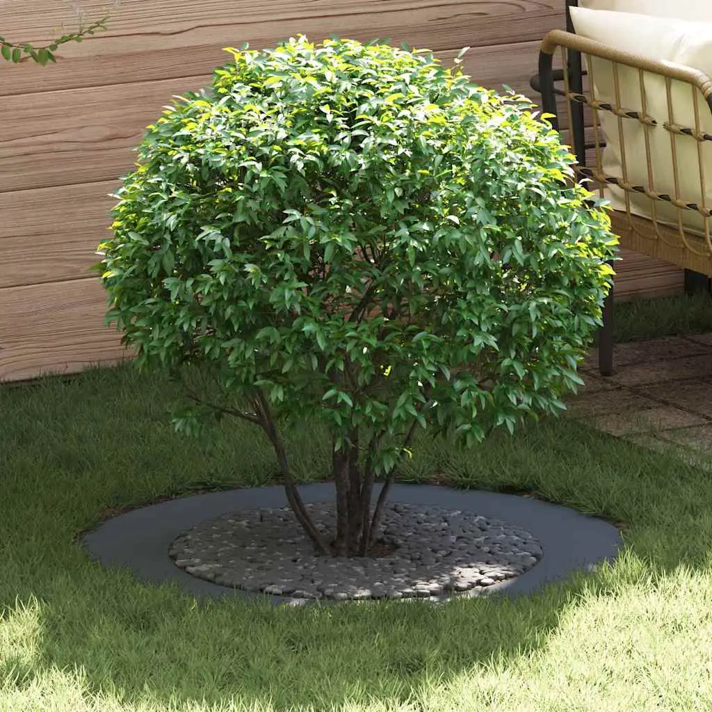Lot de 5 Anneaux d’Arbre Acier pour Jardin Décoration Moderne Ø60cm Anthracite – ComfortXL Outdoor Living