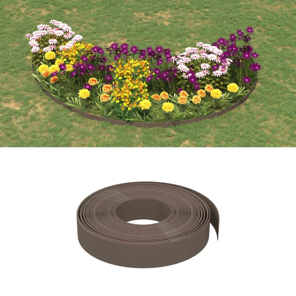 Lot de 4 bordure de jardin brun 10 X 10 cm – Prolenta Premium