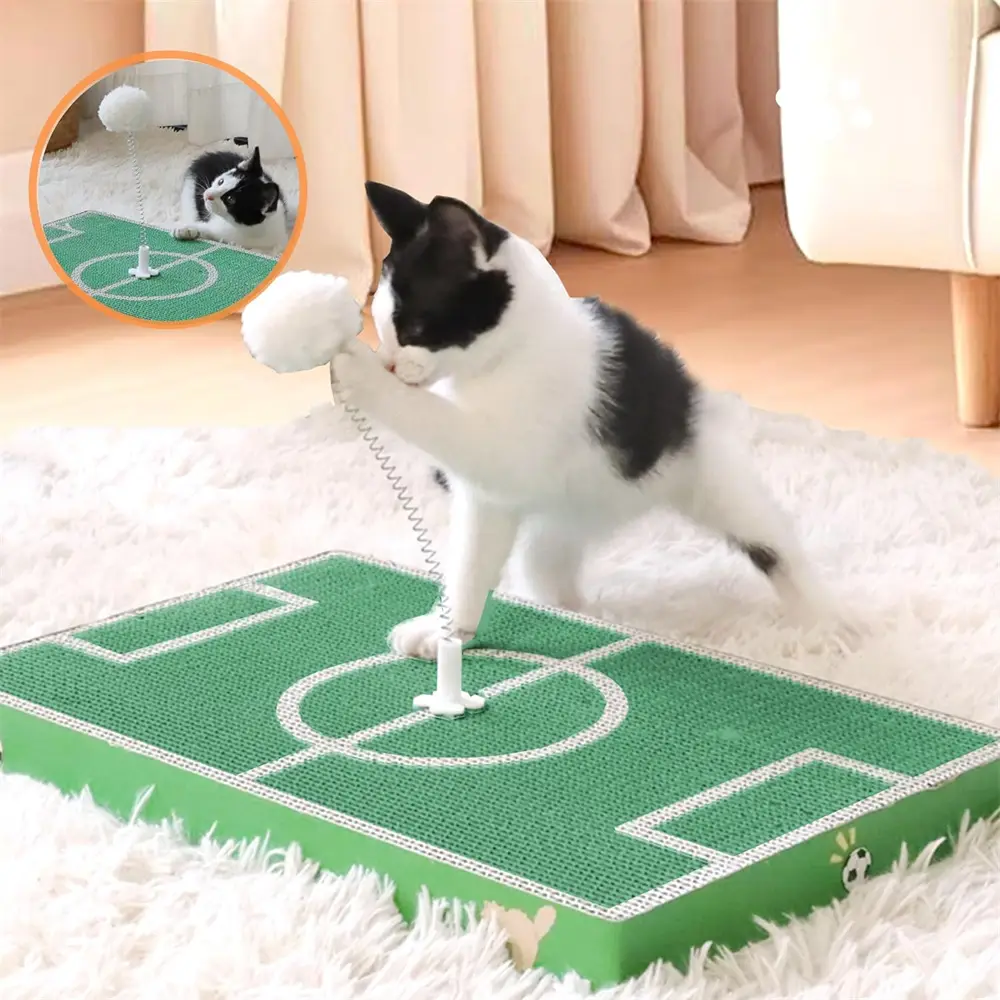 Griffoir pour chat avec motif terrain de football DtopbuyAge