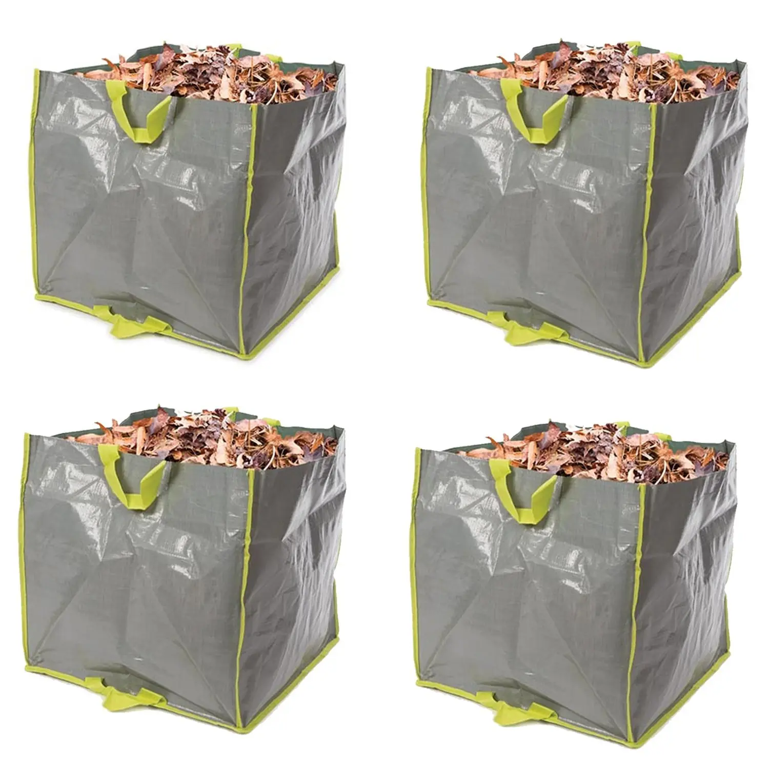 Lot de 4 SACS DE JARDIN MULTIFONCTIONS – POLYPROPYLÈNE – 100 L