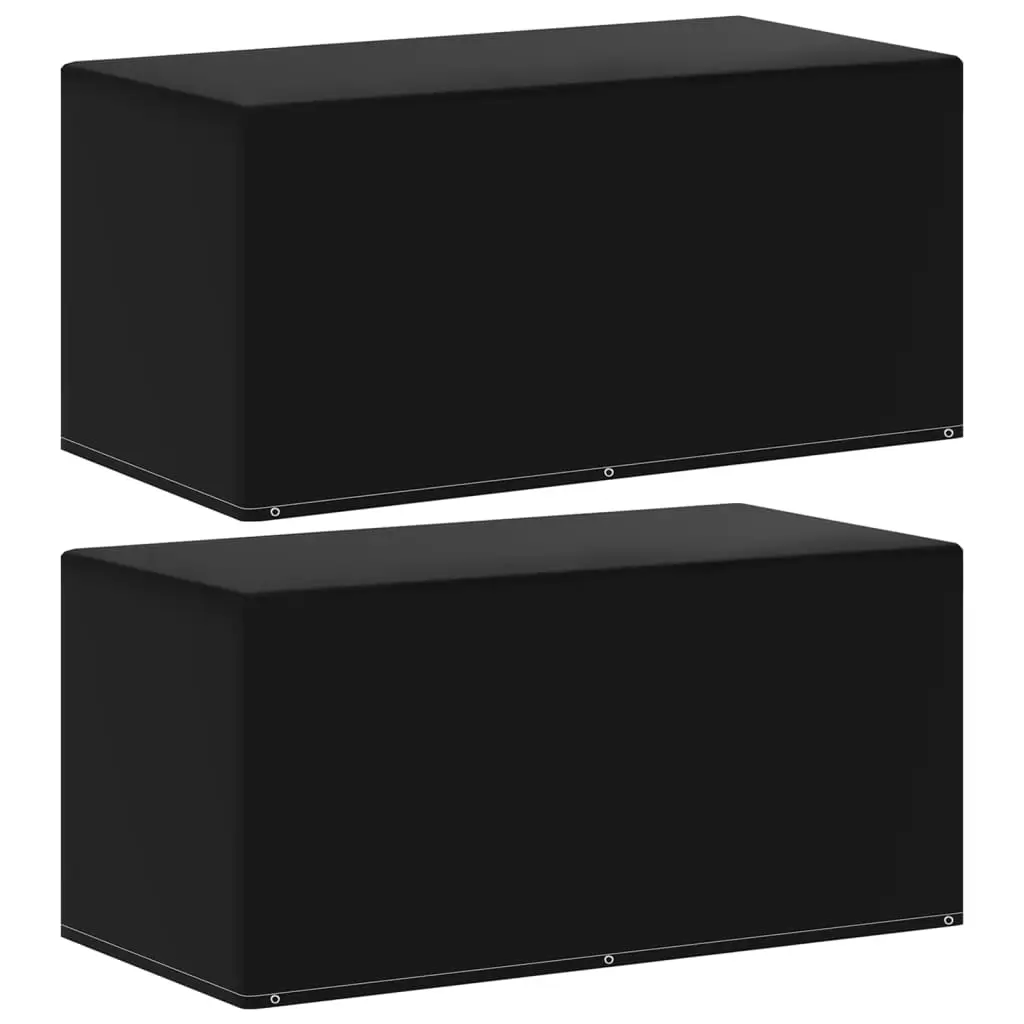 Lot de 2 Housses de meubles de jardin – Housses de protection 6 œillets 160x80x75 cm