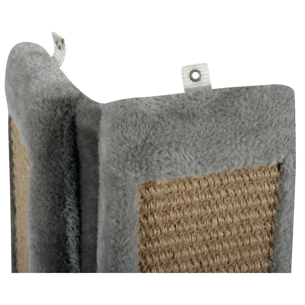 Griffoir d’angle gris 24 x 56 cm, pour chat