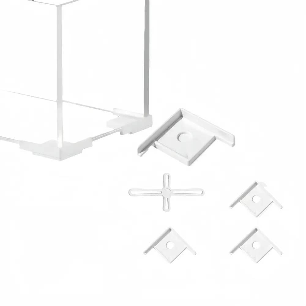 Lot de 4 bases de protection pour aquarium Pack de 4 blancs IntiMeg