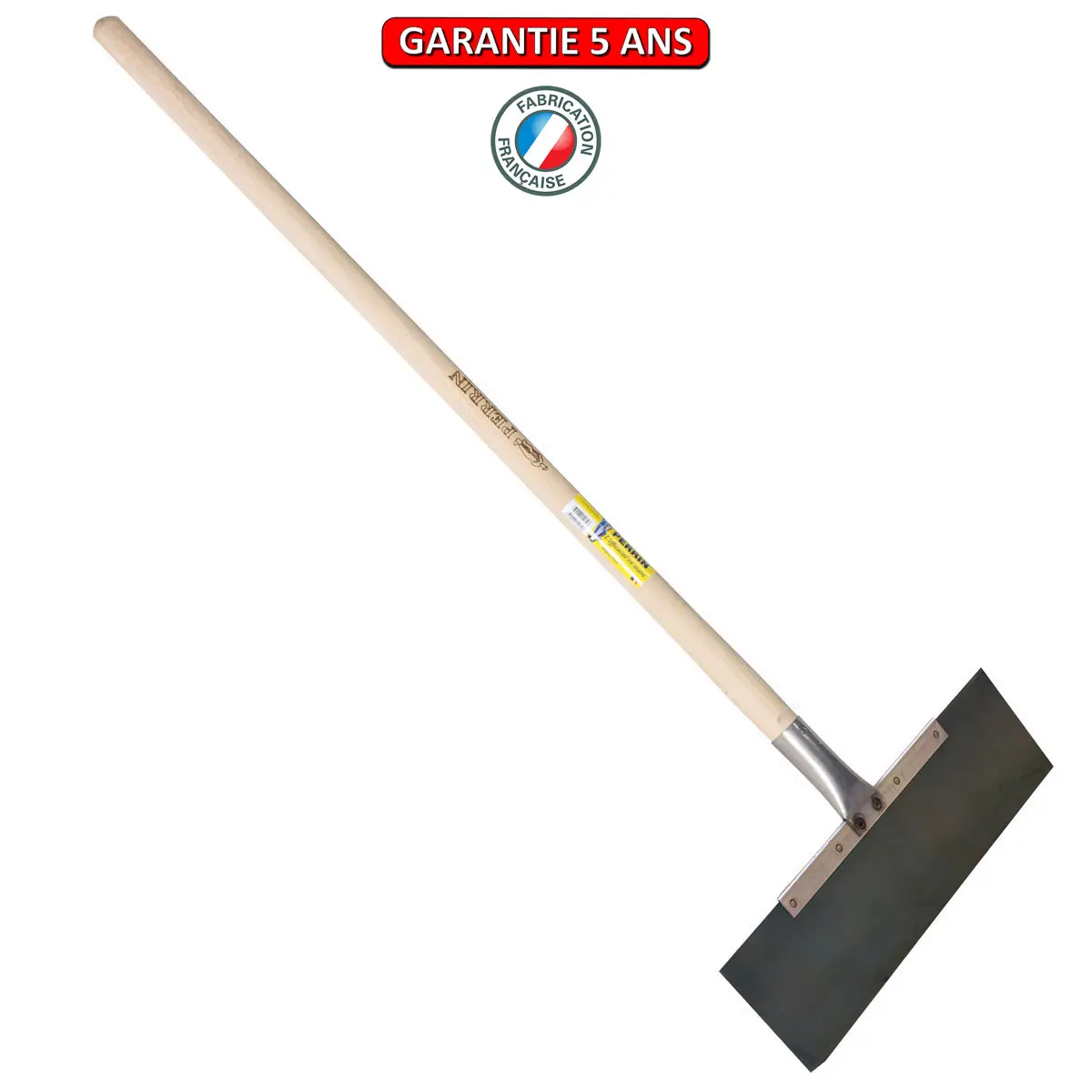 Grattoir de coffrage 50 cm – manche droit 110 cm – outil de nettoyage chantier