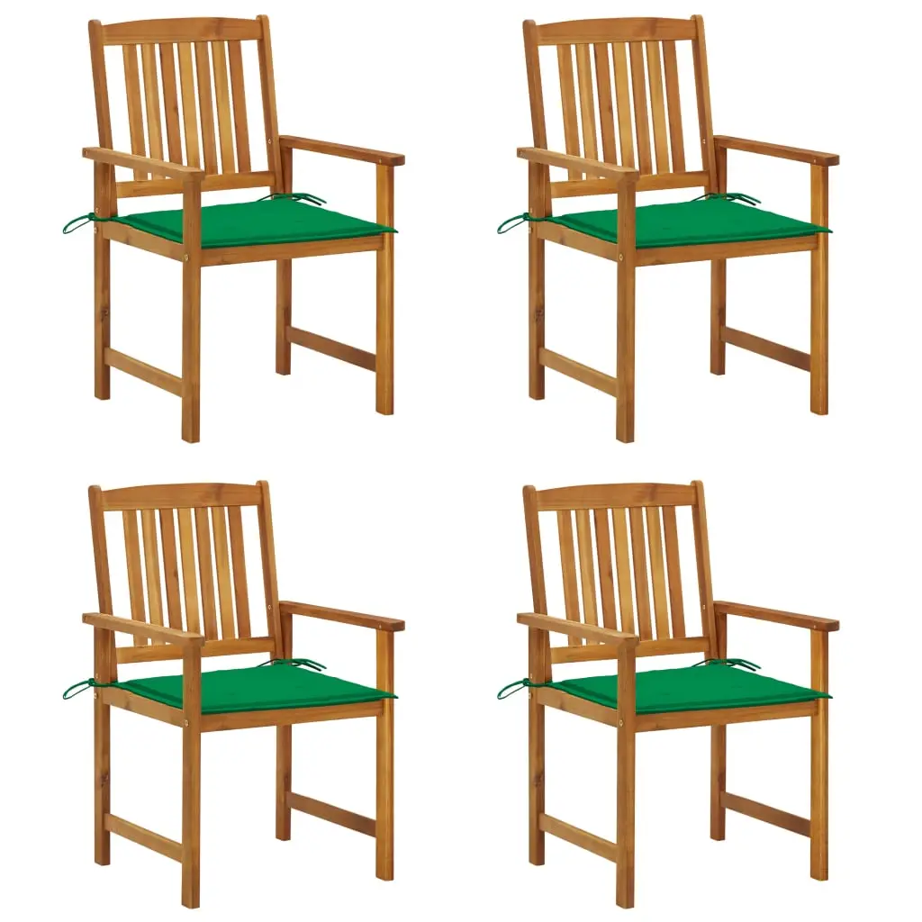 Lot de 4 Chaise bois composite Ajani Vert 61 X 57 X 92 cm – P87209V