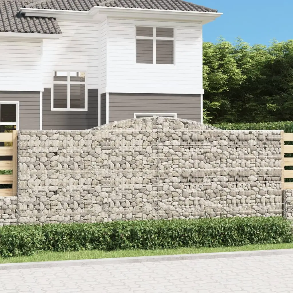 Lot de 4 Cages Gabion Arquées Acier Mur de Jardin 160/180cm – ComfortXL Outdoor Living