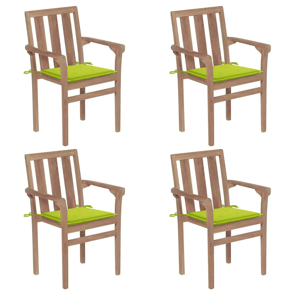 Lot de 4 Chaise bois composite Geerd Vert 58 X 50 X 89 cm – P87209V