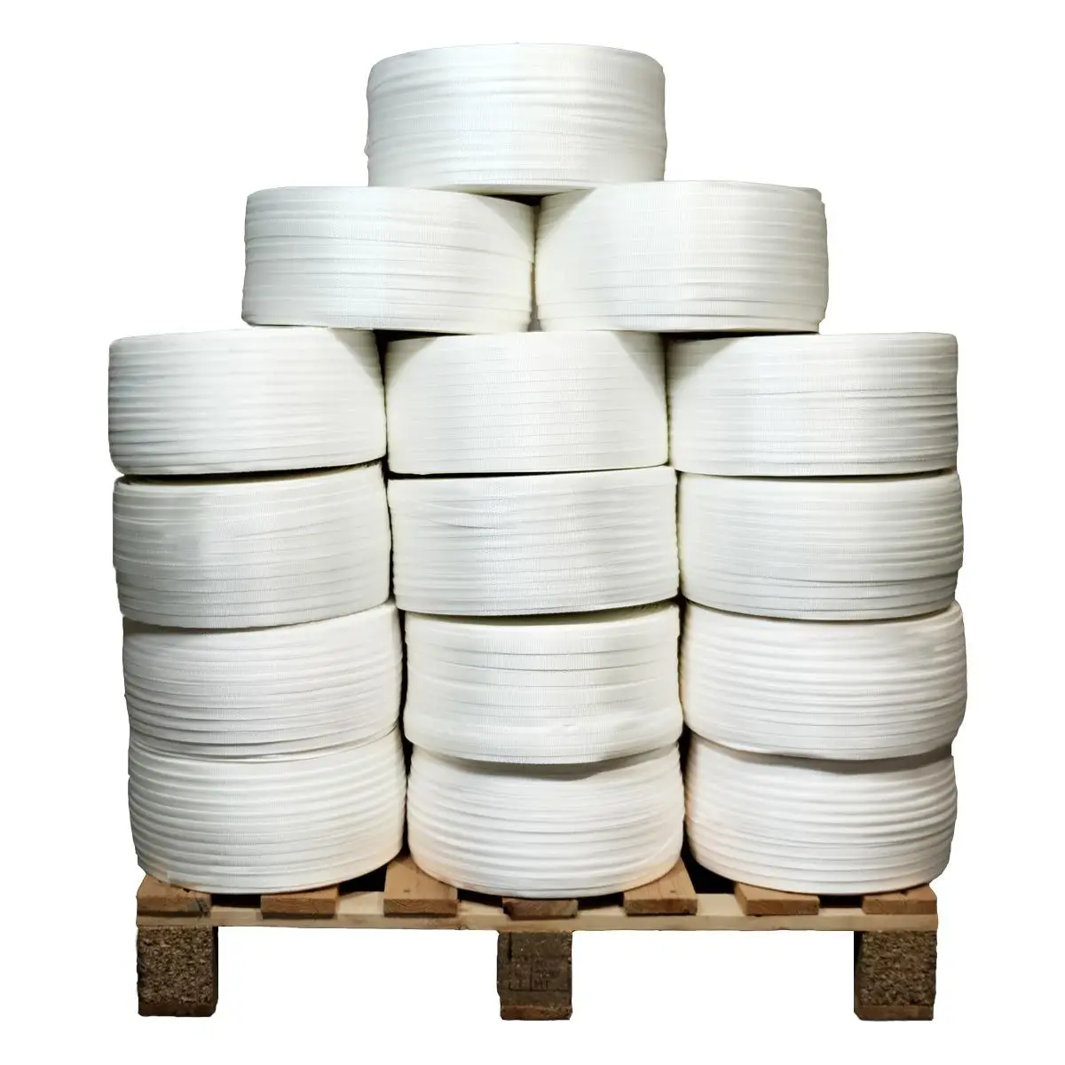 Lot de 38 Feuillards de cerclage tressés LFT4 13 mm x 1100 m dont 8 OFFERTS – Feuillard Haute Résistance 350kg TECPLAST