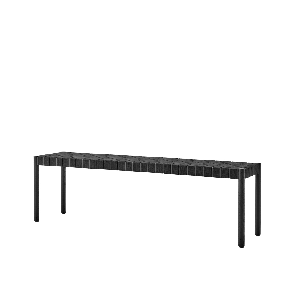 Banco Betty TK5.jo{font-size:18px}Black, asiento de banda de lino trenzada negro