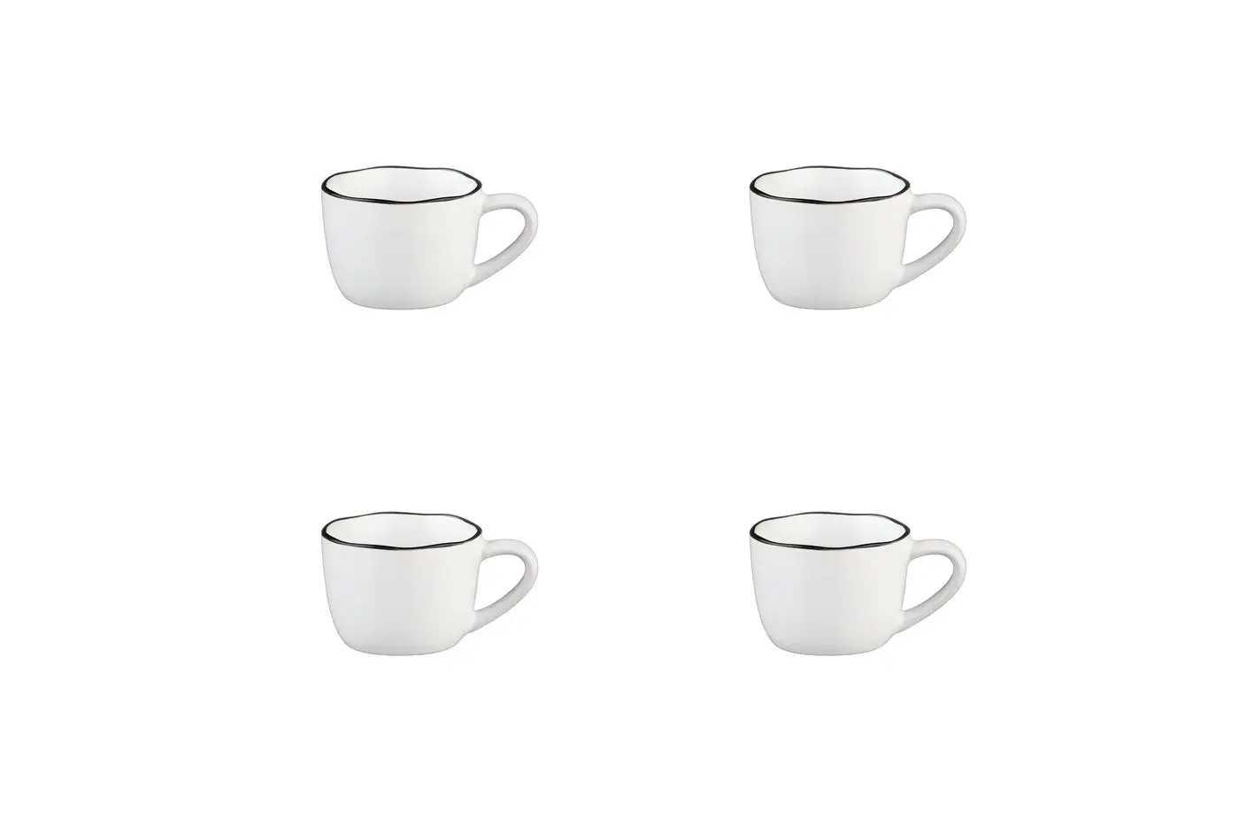 Lot de 4 Tasses en Grès, Bjorn