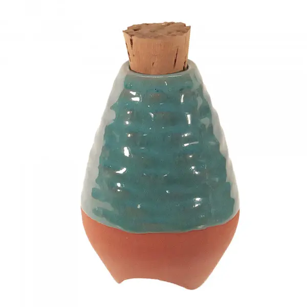 Lot de 3 Poto / Olla Céramique à enterrer Turquoise taille S – 18 cl