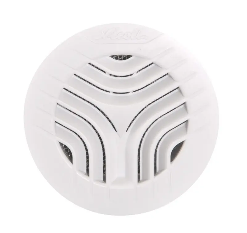 Grille de ventilation à encastrer aération intérieur pour tubes PVC 100mm blanc