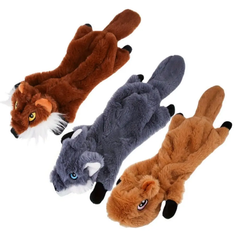 Lot de 3 jouets couineurs pour chiens non rembourrés Style A IntiMeg