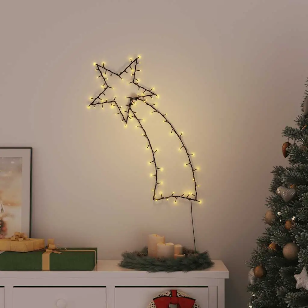 Grande Silhouette Étoile Filante 90cm LED 8 Modes USB Déco Murale Noël – ComfortXL Outdoor Living