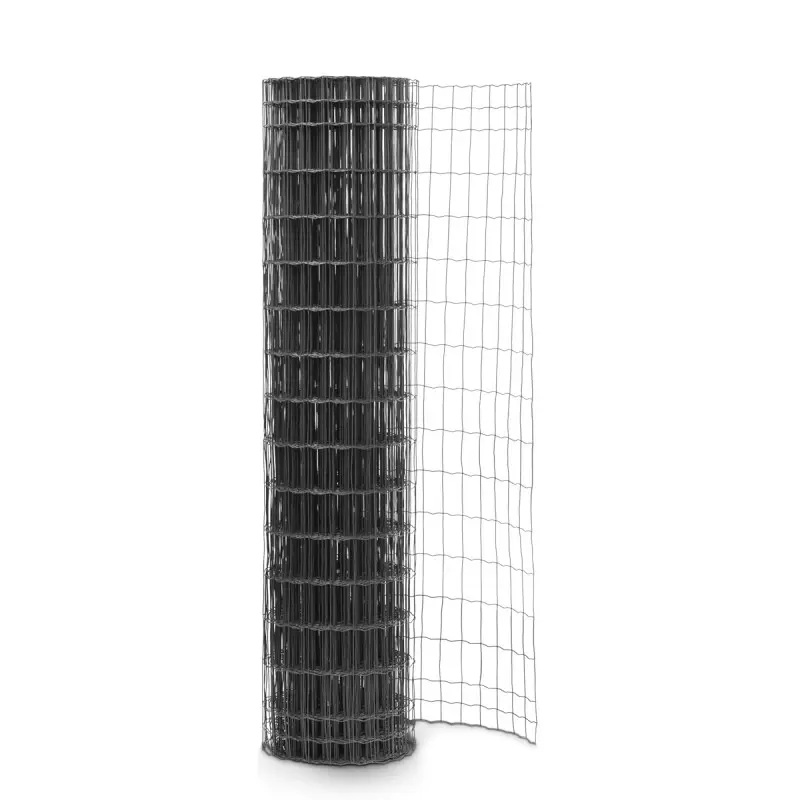 Grillage soudé en rouleau H1m00 x L25m fil 2.5mm maille 100×50 mm Gris anthracite