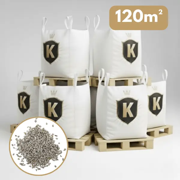 Gravillons calcaire blanc 6/10 mm – Pack 6 Big Bag +/