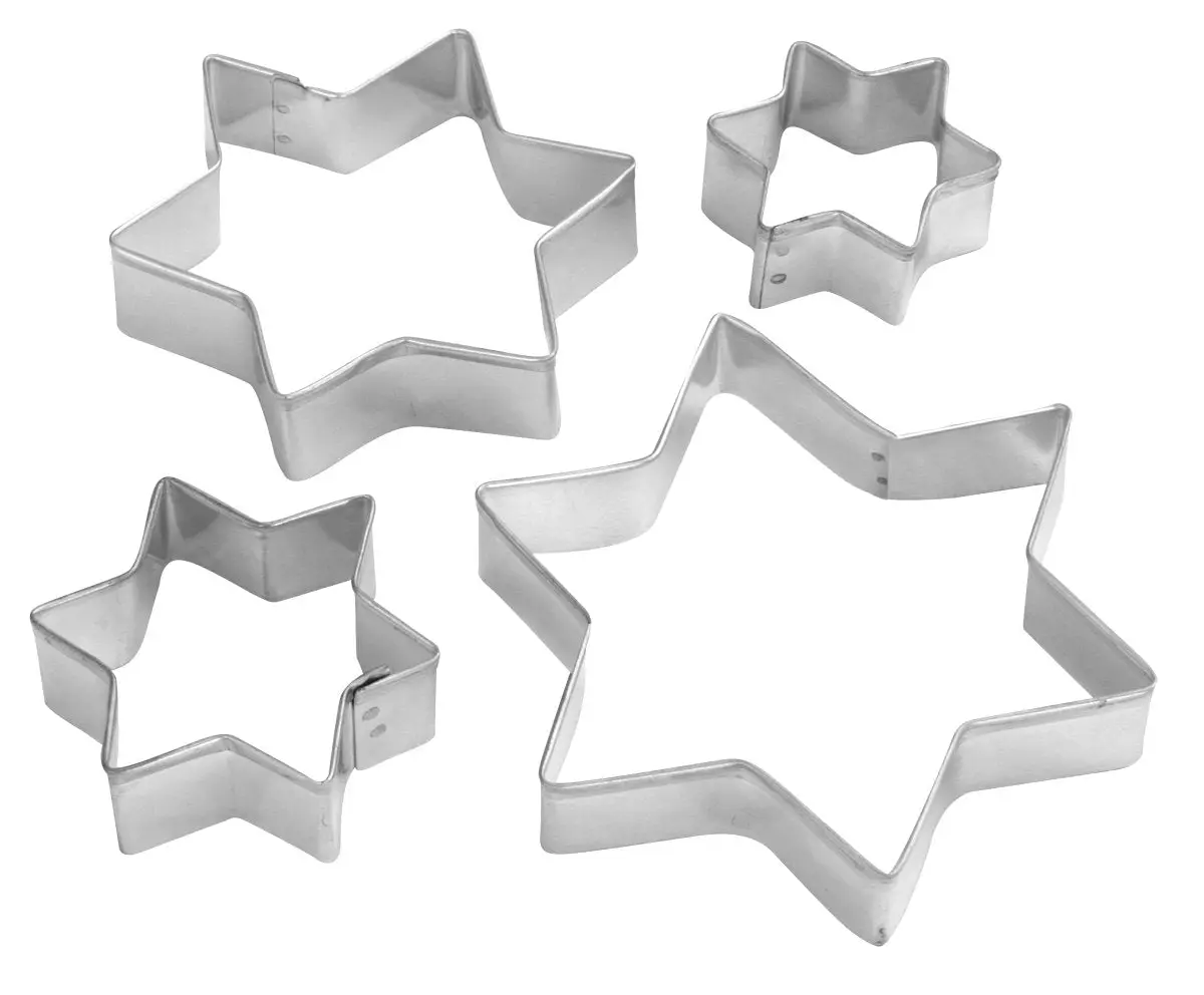 Lot de 4 emporte-pièces de Noël en forme d’étoiles Zenker Emporte-pièces