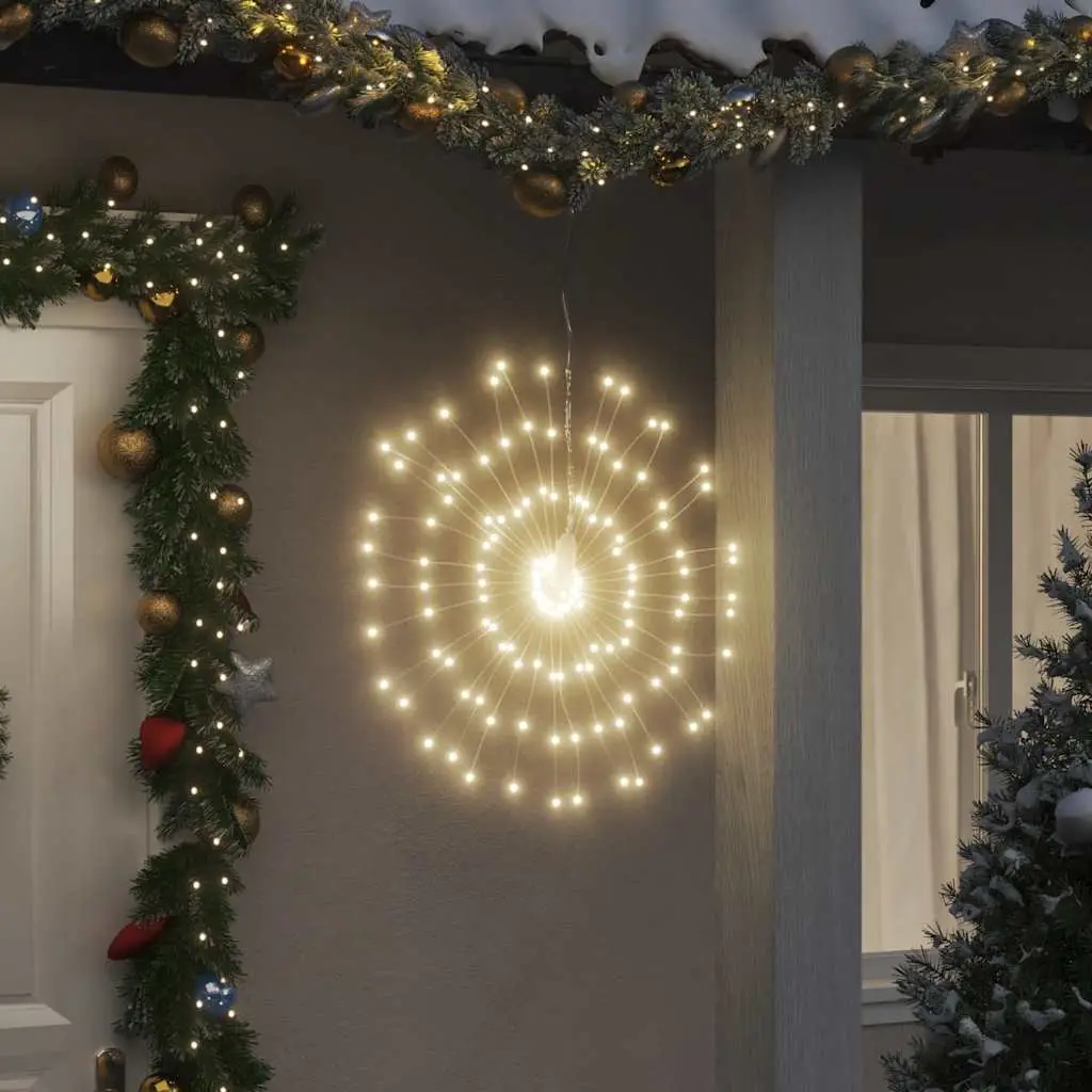 Lot de 4 Étoiles Feu d’Artifice 560 LED Cuivre Déco Noël Blanc Chaud 17 cm – ComfortXL Outdoor Living
