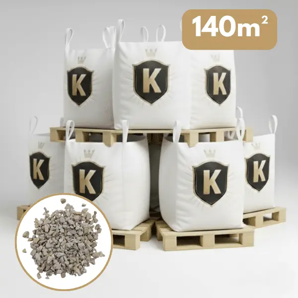 Gravillons calcaire blanc 6/16 mm – Pack 7 Big Bag +/