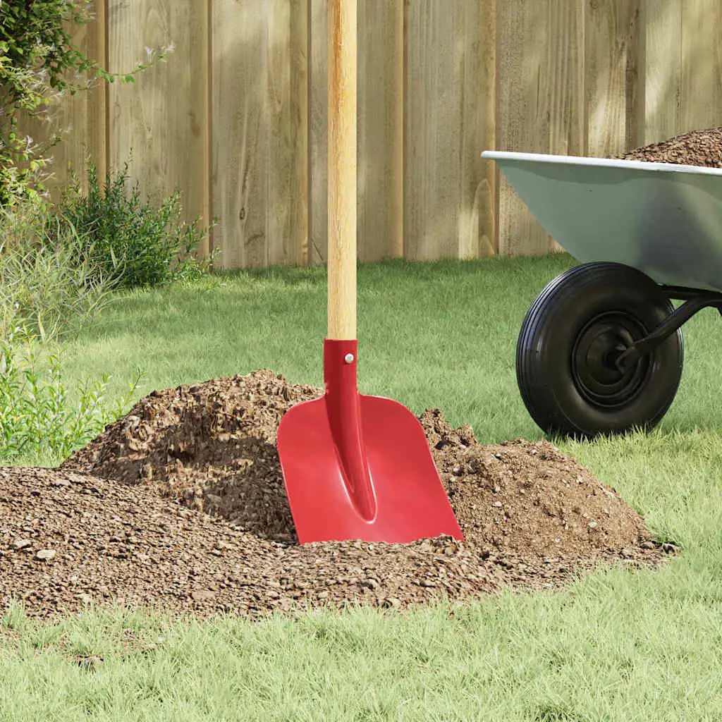 Lot de 4 Têtes de Pelle Compactes Acier Revêtu Jardinage 32×24,5 cm Rouge – ComfortXL Outdoor Living